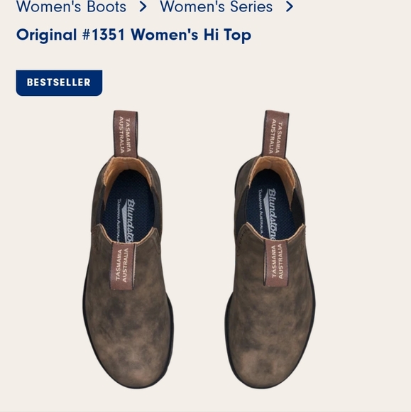 Blundstone Original #1351 Women's Hi TopRustic Brown - Picture 4 of 14